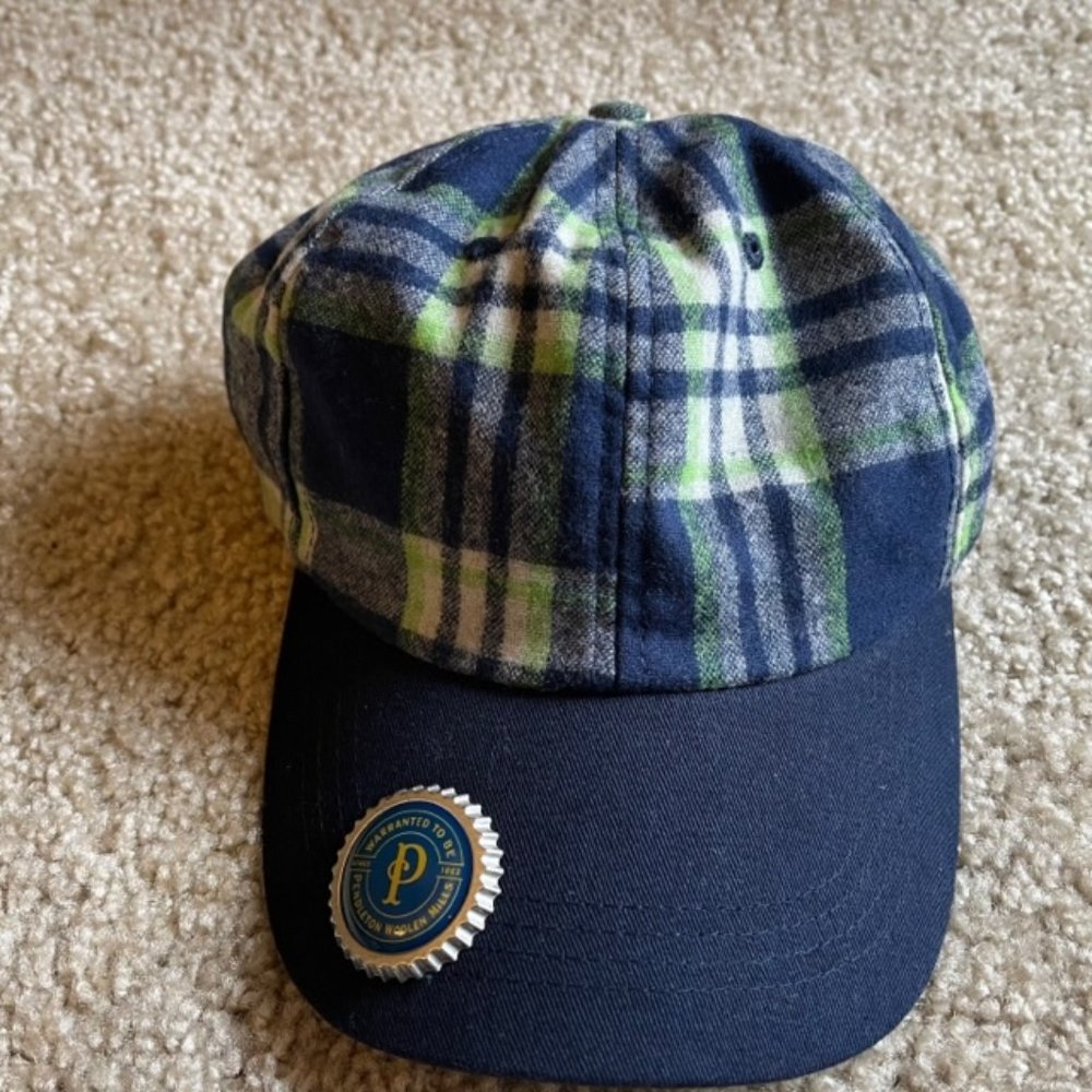 Pendleton Hat Wool Blend Baseball  One Size Plaid Bottle Opener Had